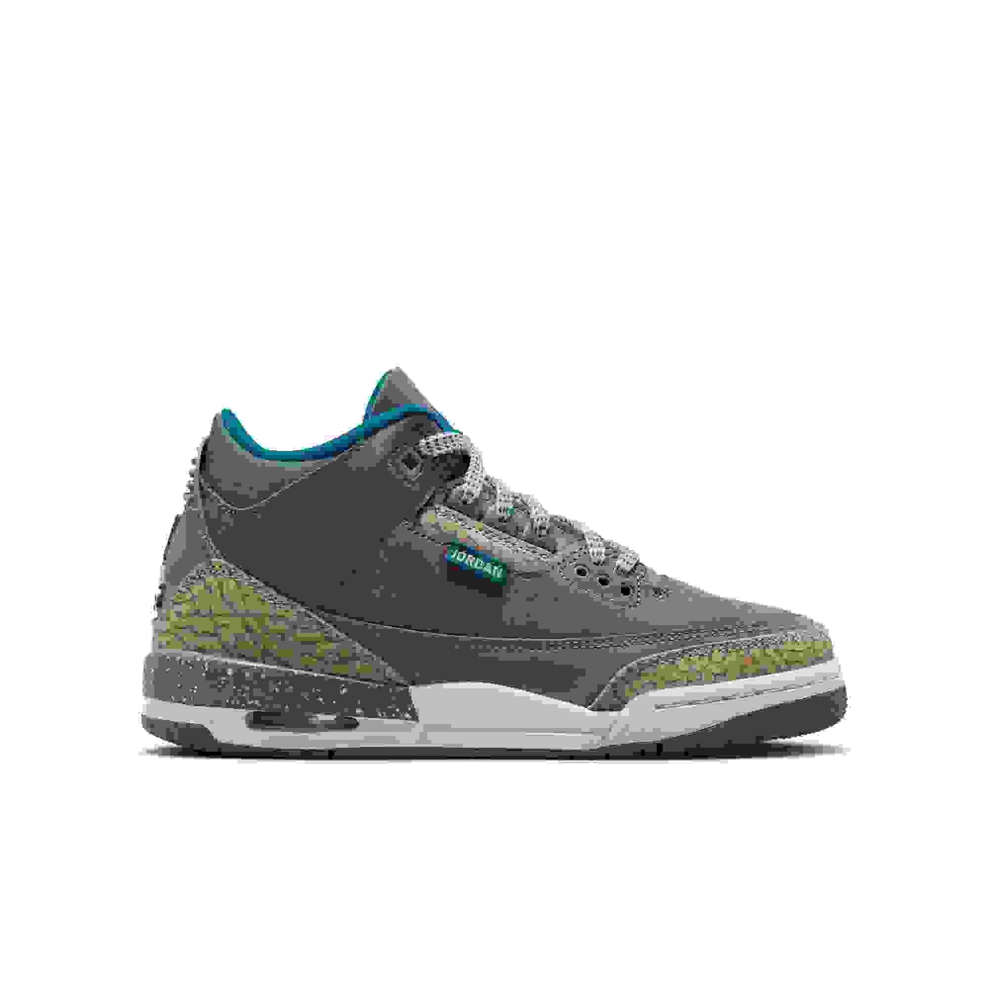 Jordan 3 Retro Grade School Kids' "Olive Grey" Shoe